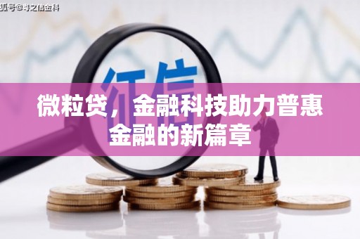 宁乡微粒贷，金融科技助力普惠金融的新篇章