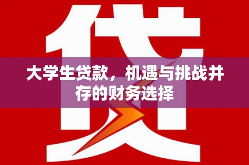 宁乡大学生贷款，机遇与挑战并存的财务选择