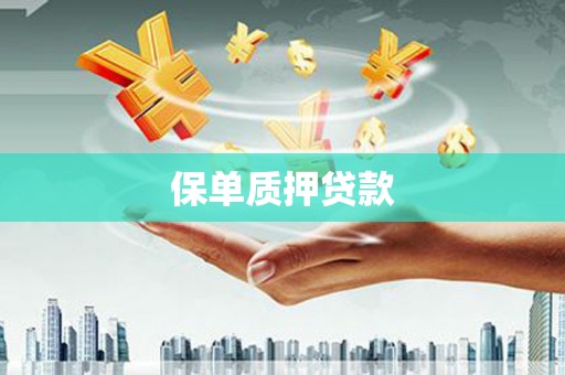 宁乡保单质押贷款