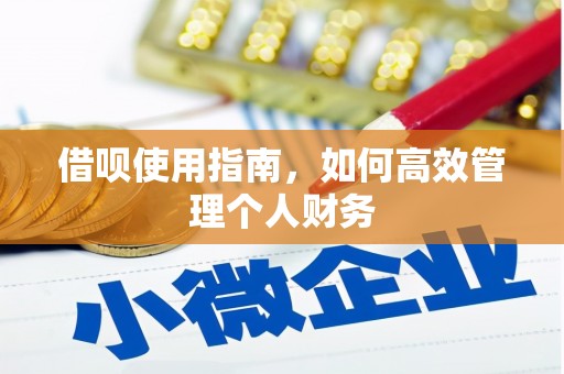宁乡借呗使用指南，如何高效管理个人财务