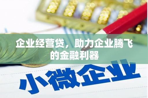 宁乡企业经营贷，助力企业腾飞的金融利器