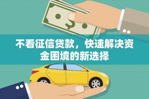 宁乡不看征信贷款，快速解决资金困境的新选择
