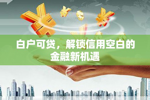 宁乡白户可贷，解锁信用空白的金融新机遇