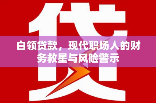 宁乡白领贷款，现代职场人的财务救星与风险警示