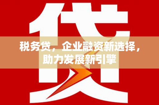 宁乡税务贷，企业融资新选择，助力发展新引擎