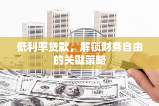 宁乡低利率贷款，解锁财务自由的关键策略