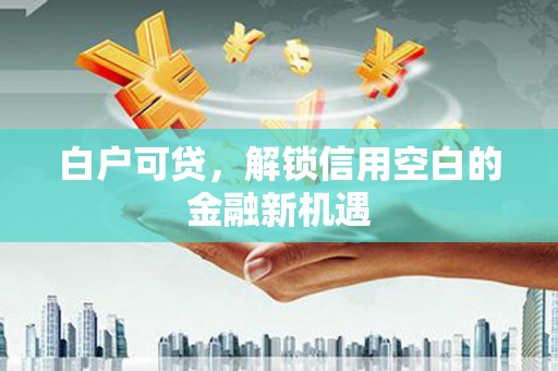宁乡白户可贷，解锁信用空白的金融新机遇