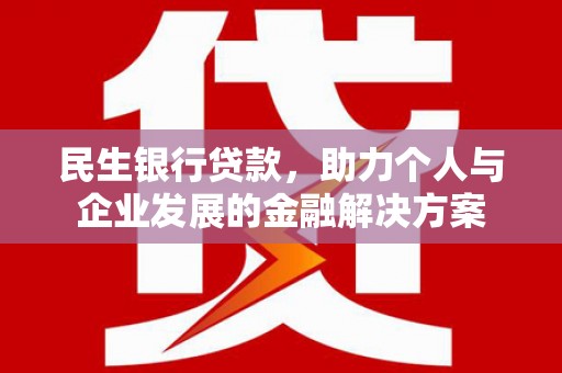 宁乡民生银行贷款，助力个人与企业发展的金融解决方案