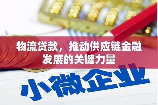 宁乡物流贷款，推动供应链金融发展的关键力量
