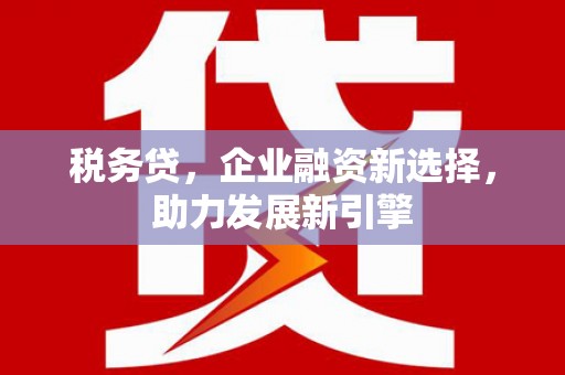 宁乡税务贷，企业融资新选择，助力发展新引擎