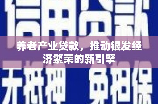宁乡养老产业贷款，推动银发经济繁荣的新引擎