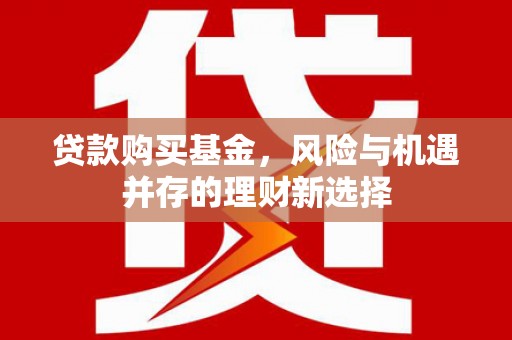 宁乡贷款购买基金，风险与机遇并存的理财新选择
