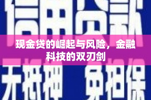 宁乡现金贷的崛起与风险，金融科技的双刃剑