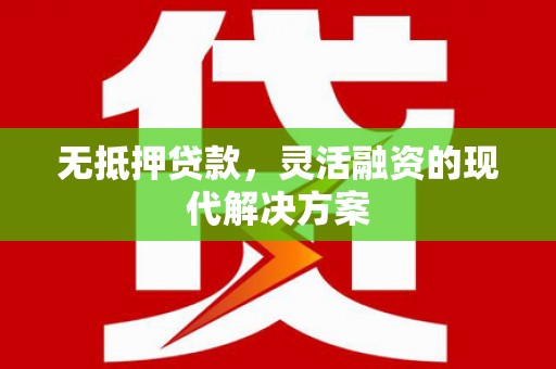宁乡无抵押贷款，灵活融资的现代解决方案