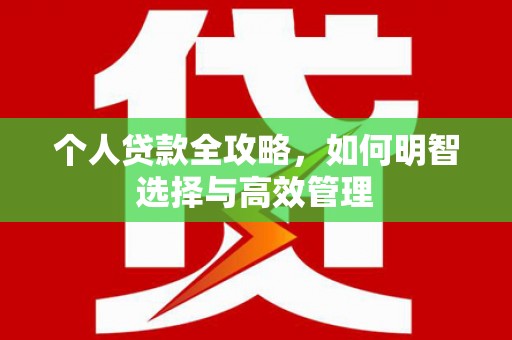 宁乡个人贷款全攻略，如何明智选择与高效管理