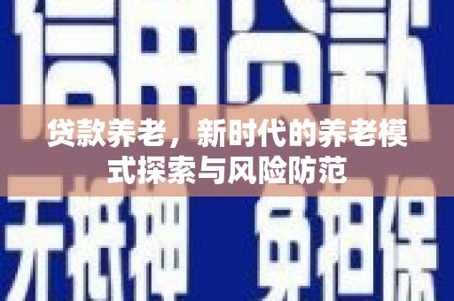 宁乡贷款养老，新时代的养老模式探索与风险防范